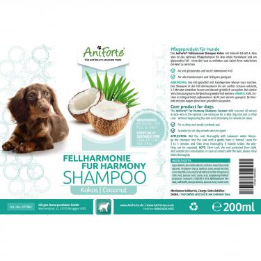 AniForte Fellharmonie Shampoo Kokos 